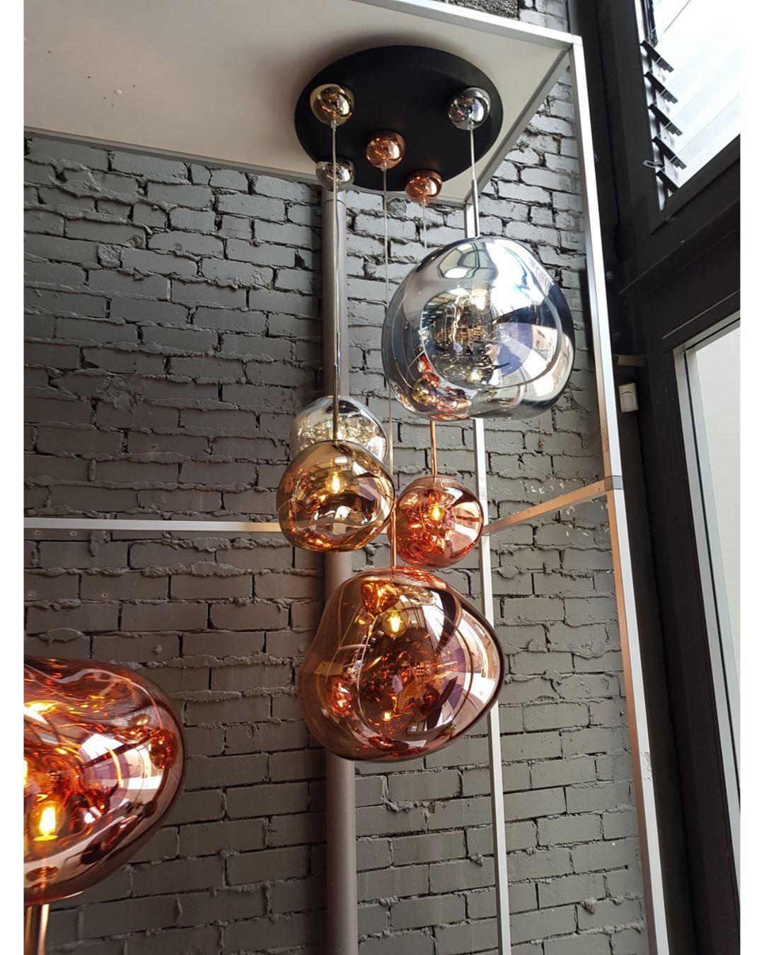 Hanglamp Modern Gesmolten Glas Effect ø18-48 cm Chroom Goud Rosé Goud met Spiegelreflectie voor Eetkamer Woonkamer | Sansoti