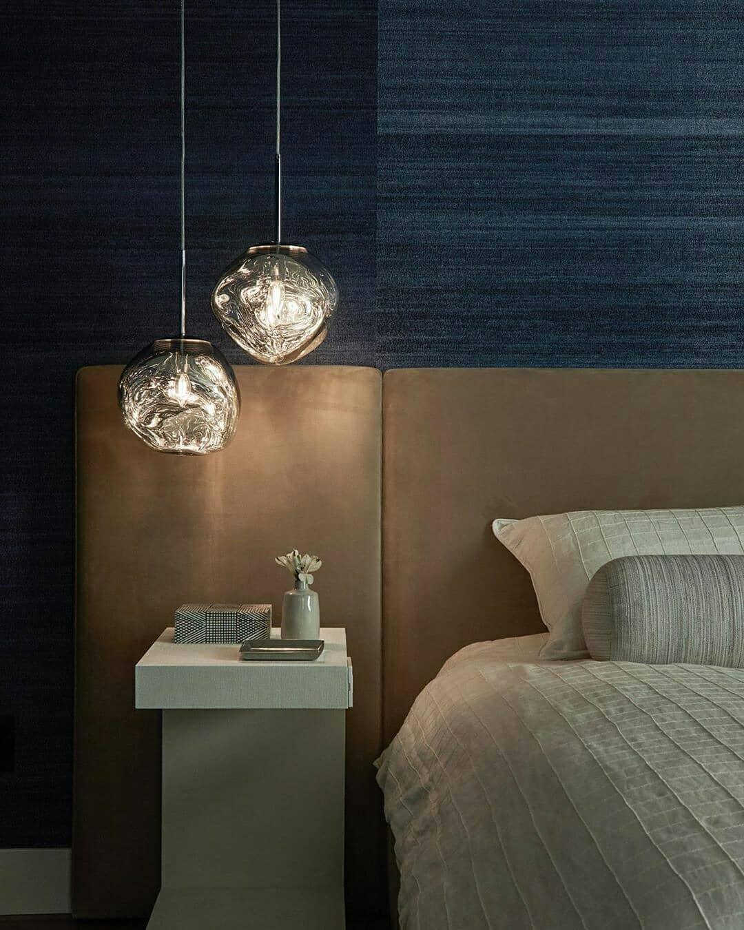 Hanglamp Modern Gesmolten Glas Effect ø18-48 cm Chroom Goud Rosé Goud met Spiegelreflectie voor Eetkamer Woonkamer | Sansoti