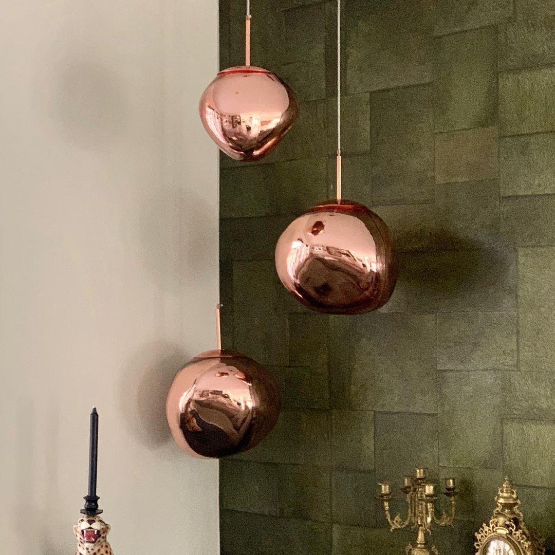 Hanglamp Modern Gesmolten Glas Effect ø18-48 cm Chroom Goud Rosé Goud met Spiegelreflectie voor Eetkamer Woonkamer | Sansoti