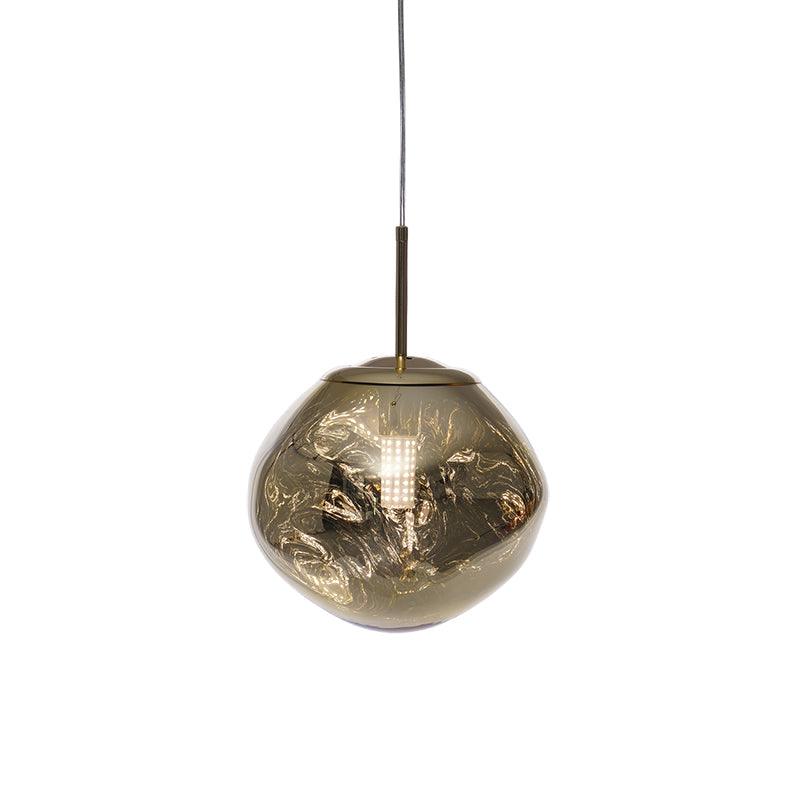Hanglamp Modern Gesmolten Glas Effect ø18-48 cm Chroom Goud Rosé Goud met Spiegelreflectie voor Eetkamer Woonkamer | Sansoti