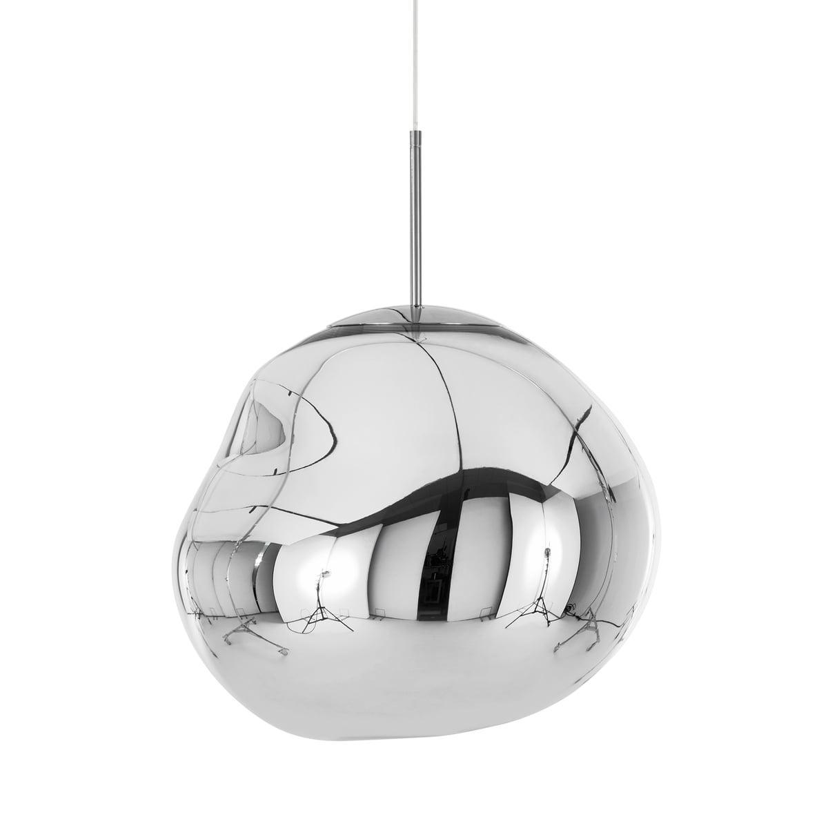 Hanglamp Modern Gesmolten Glas Effect ø18-48 cm Chroom Goud Rosé Goud met Spiegelreflectie voor Eetkamer Woonkamer | Sansoti