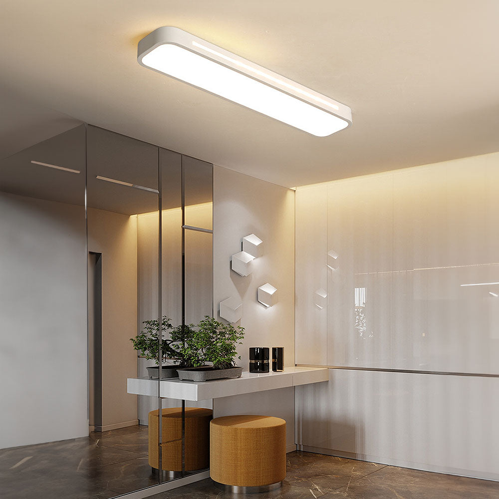 Schlichte LED-Deckenleuchte, minimalistisches Design, Eisen, Acryl, moderne Beleuchtung, Flur, Wohnzimmer, Esszimmer, Schlafzimmer | Sansoti