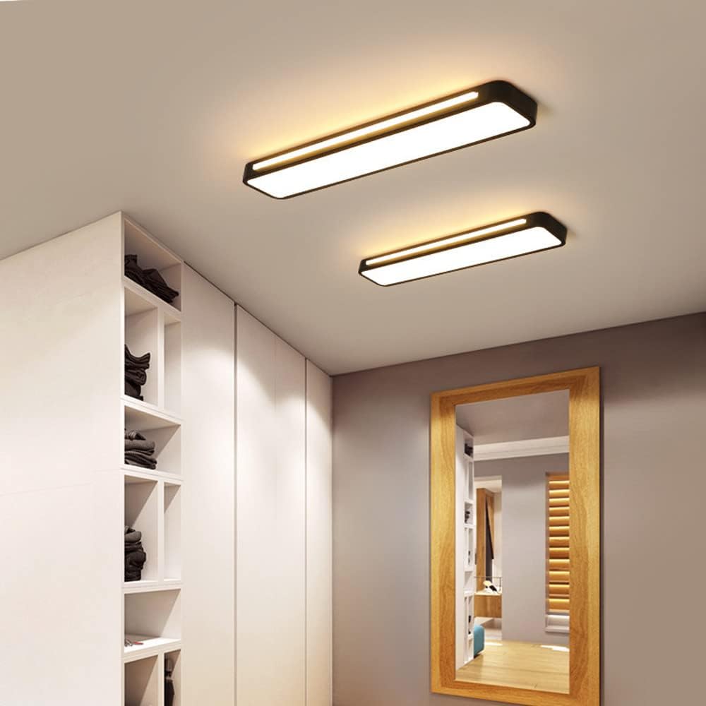 Schlichte LED-Deckenleuchte, minimalistisches Design, Eisen, Acryl, moderne Beleuchtung, Flur, Wohnzimmer, Esszimmer, Schlafzimmer | Sansoti