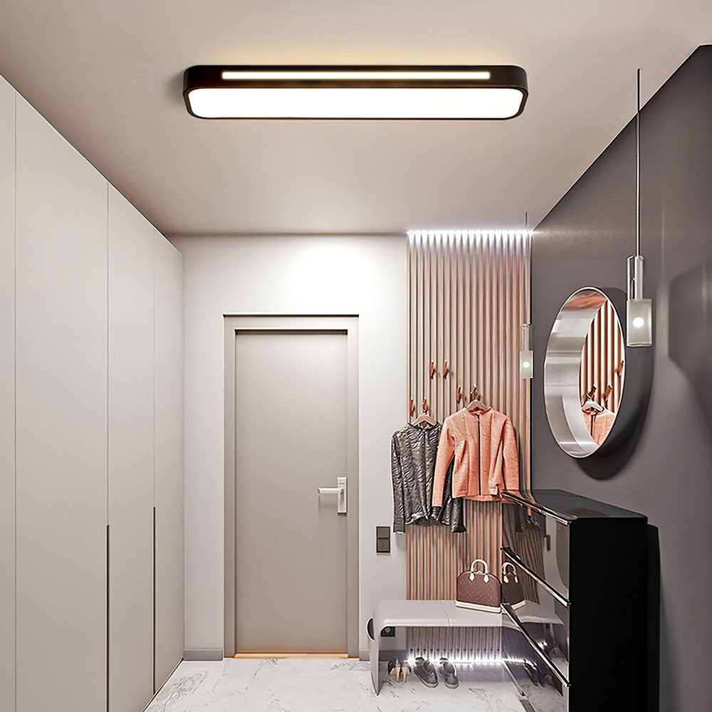 Schlichte LED-Deckenleuchte, minimalistisches Design, Eisen, Acryl, moderne Beleuchtung, Flur, Wohnzimmer, Esszimmer, Schlafzimmer | Sansoti