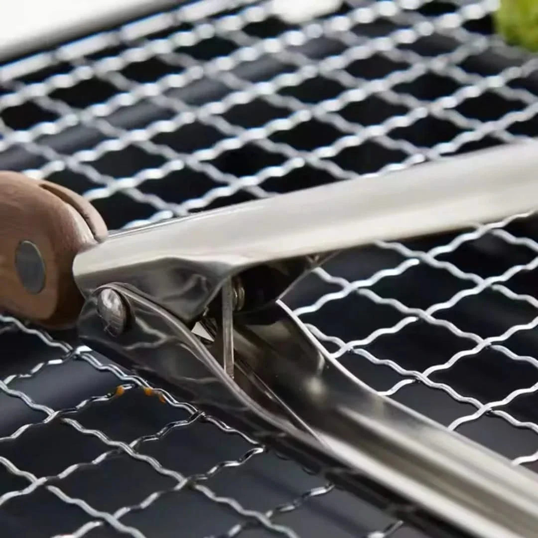 Keukentang Set met Houten Handgreep RVS Serveertang Grillgereedschap Barbecue Accessoires Kook Hulpmiddel Keuken | Sansoti