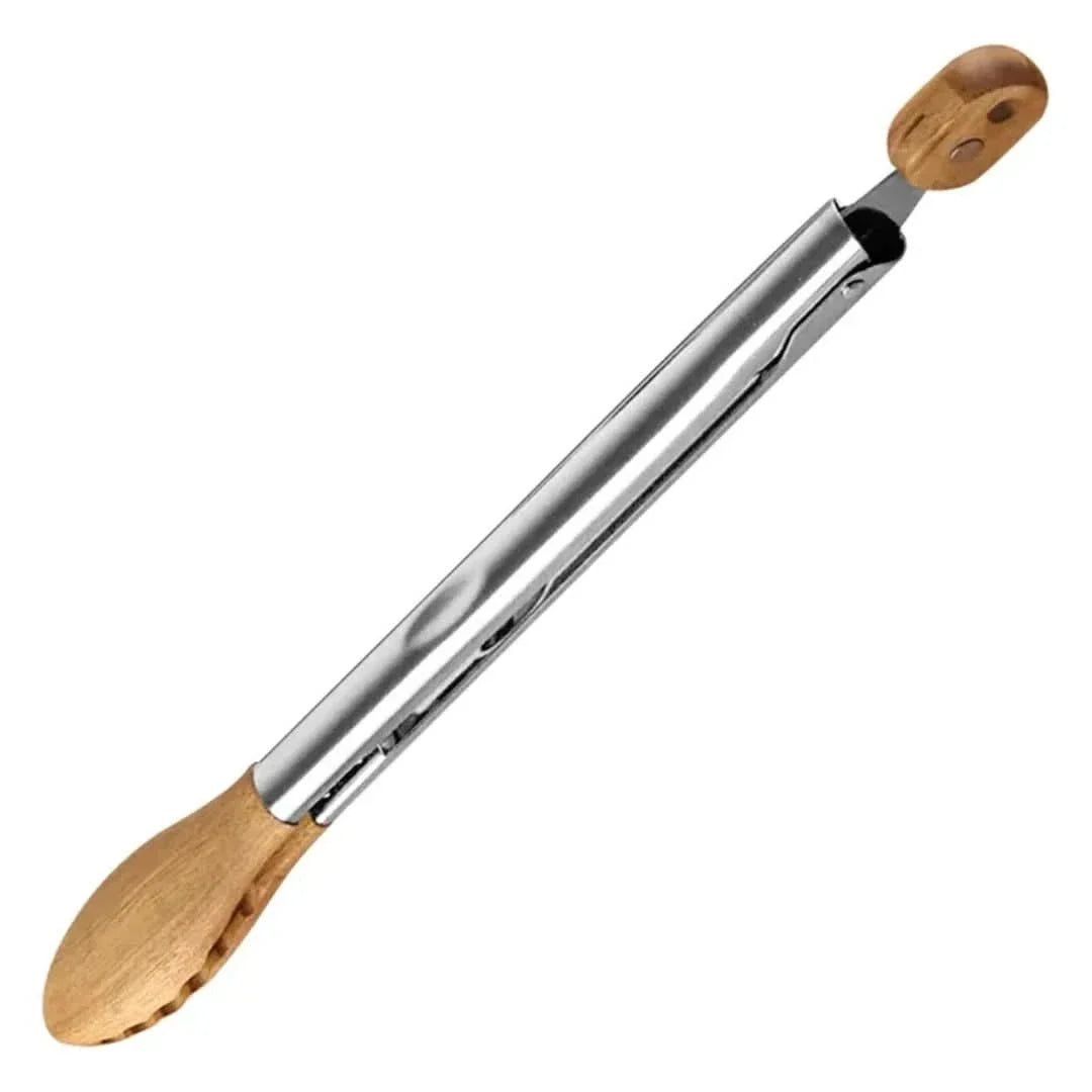 Keukentang Set met Houten Handgreep RVS Serveertang Grillgereedschap Barbecue Accessoires Kook Hulpmiddel Keuken | Sansoti