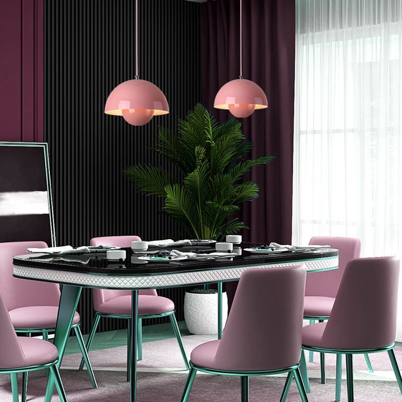 Suspension scandinave LED Aluminium Rond Design moderne Couleurs E27 | Restfield