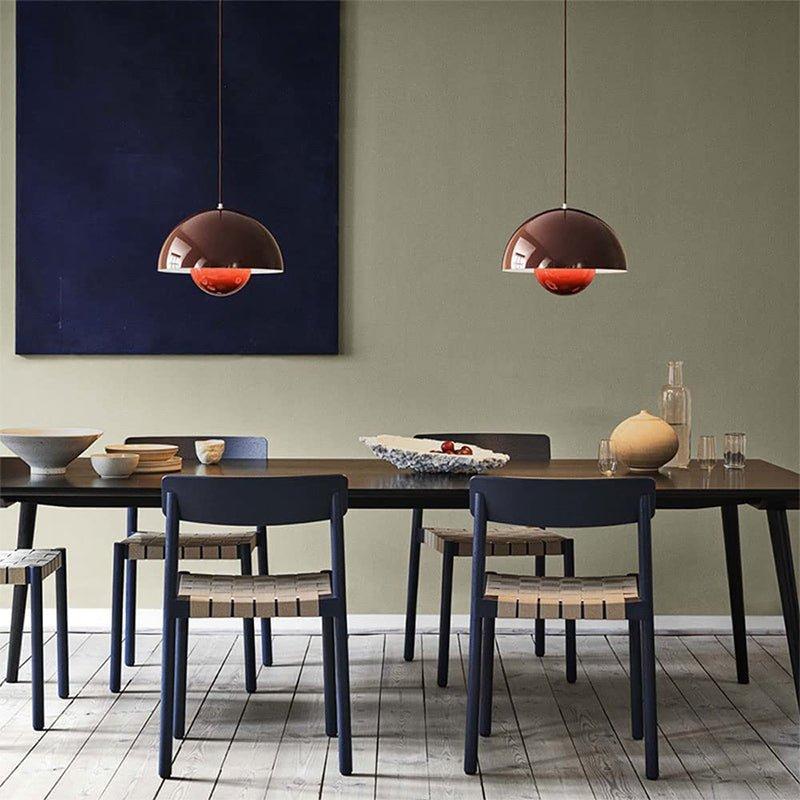 Suspension scandinave LED Aluminium Rond Design moderne Couleurs E27 | Restfield
