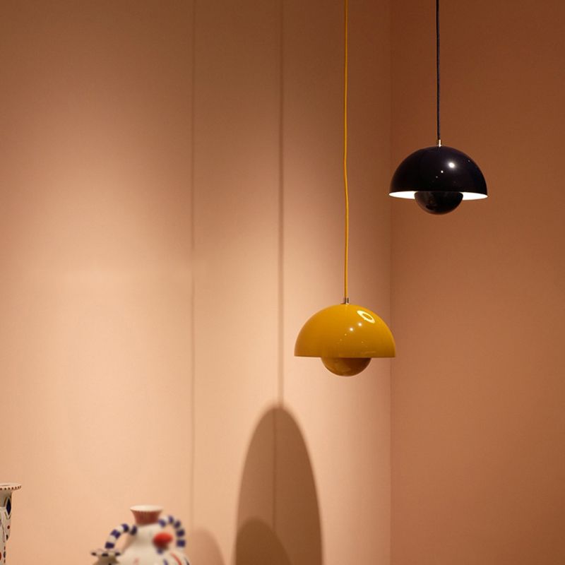 Suspension scandinave LED Aluminium Rond Design moderne Couleurs E27 | Restfield