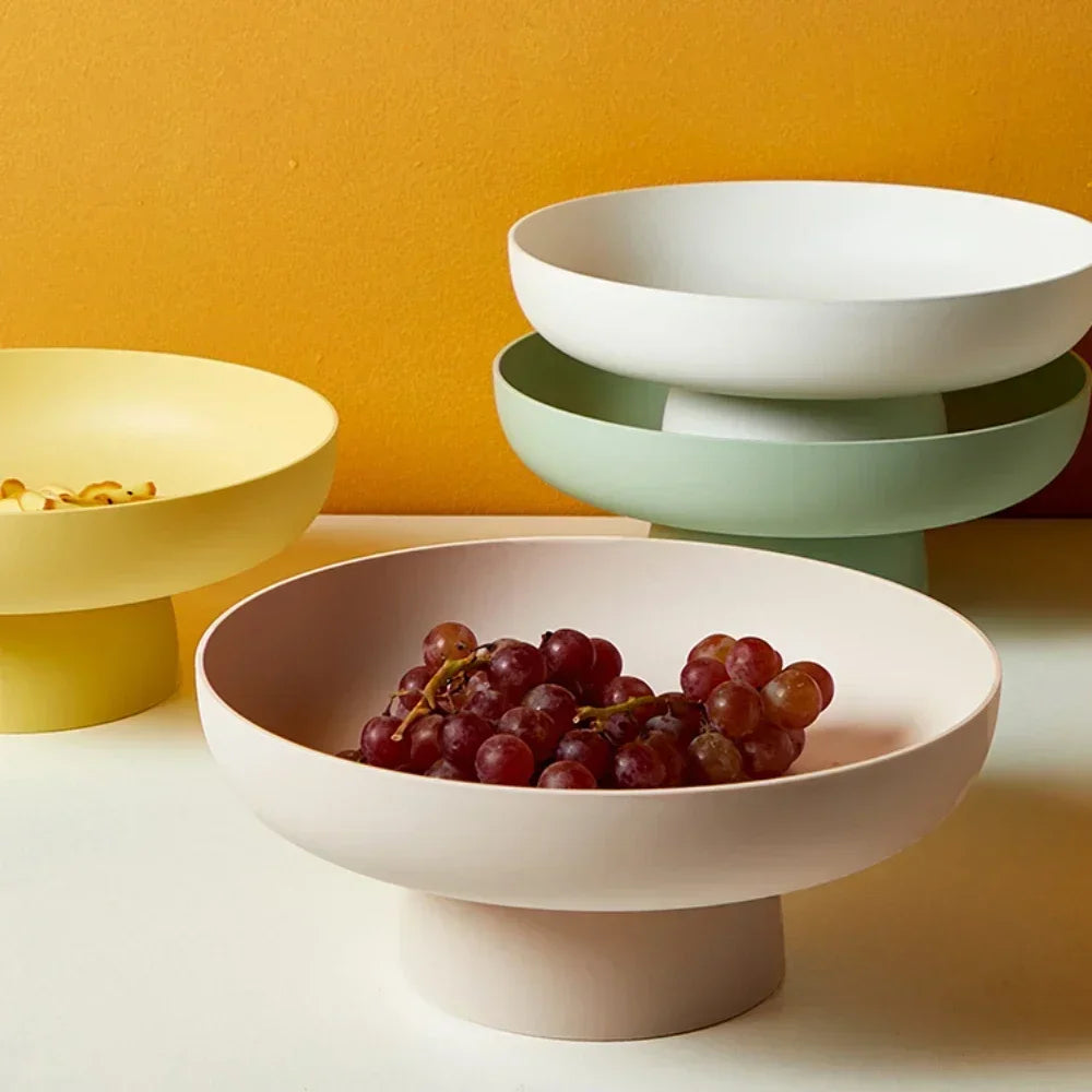 Moderne Fruitschaal met Strak Ontwerp – Ideaal voor Fruit, Brood en Decoratie | Ø 25 cm | Veelzijdig Gebruik in Elke Ruimte | Scandinavisch Keukendesign | Sansoti