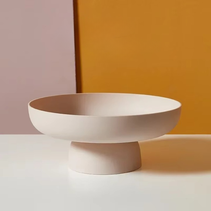 Moderne Fruitschaal met Strak Ontwerp – Ideaal voor Fruit, Brood en Decoratie | Ø 25 cm | Veelzijdig Gebruik in Elke Ruimte | Scandinavisch Keukendesign | Sansoti
