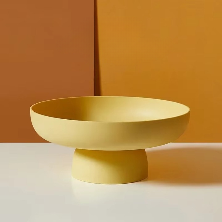 Moderne Fruitschaal met Strak Ontwerp – Ideaal voor Fruit, Brood en Decoratie | Ø 25 cm | Veelzijdig Gebruik in Elke Ruimte | Scandinavisch Keukendesign | Sansoti