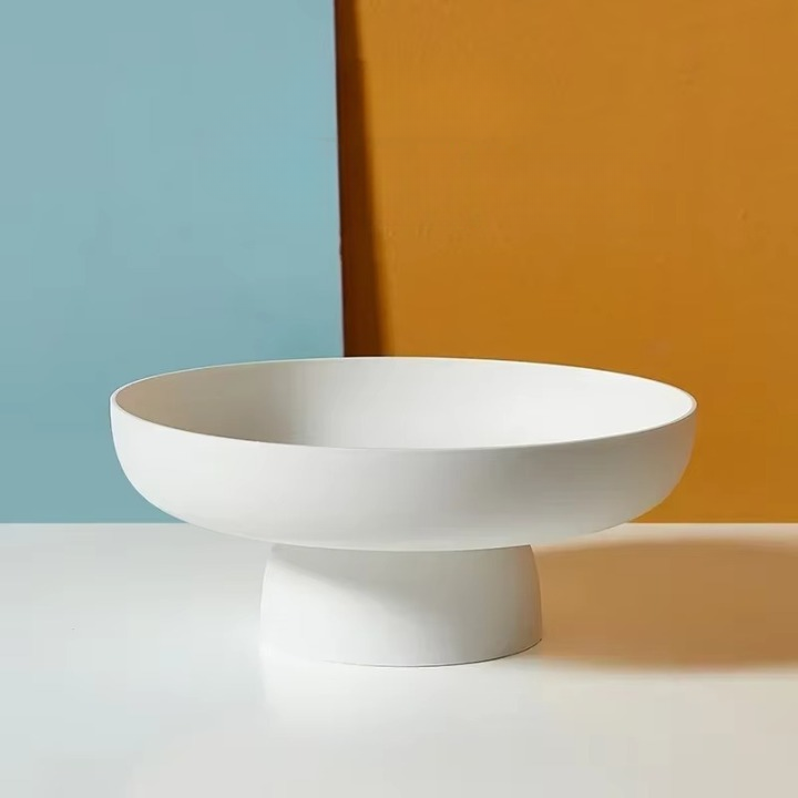 Moderne Fruitschaal met Strak Ontwerp – Ideaal voor Fruit, Brood en Decoratie | Ø 25 cm | Veelzijdig Gebruik in Elke Ruimte | Scandinavisch Keukendesign | Sansoti