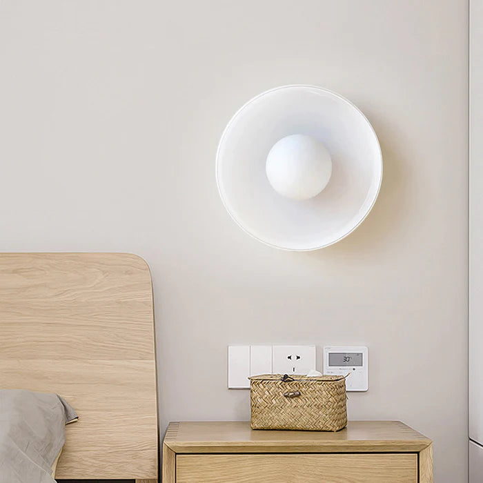 Runde Deckenleuchte aus Glas und Metall, G9-Fassung, drei Farbtemperaturen, 25cm 35cm, für Schlafzimmer und Wohnzimmer, LED-Deckenbeleuchtung | Sansoti