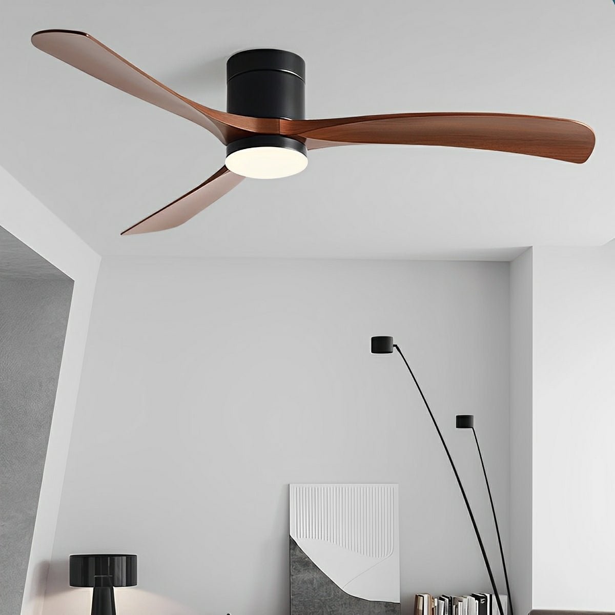 Plafondventilator met Verlichting – 6 Snelheden & Omkeerbaar – Stille Motor | Sansoti