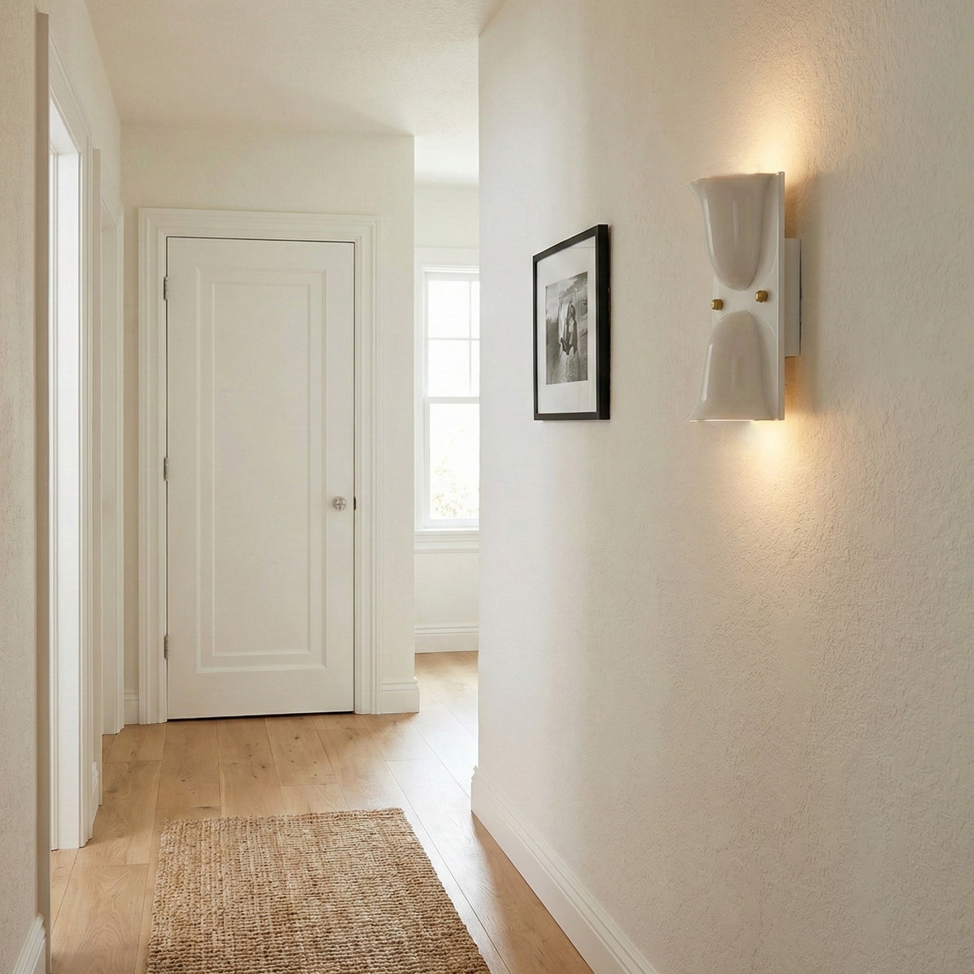 Mollo Wandlamp — Organische Hars & IJzer Wandverlichting | Sansoti