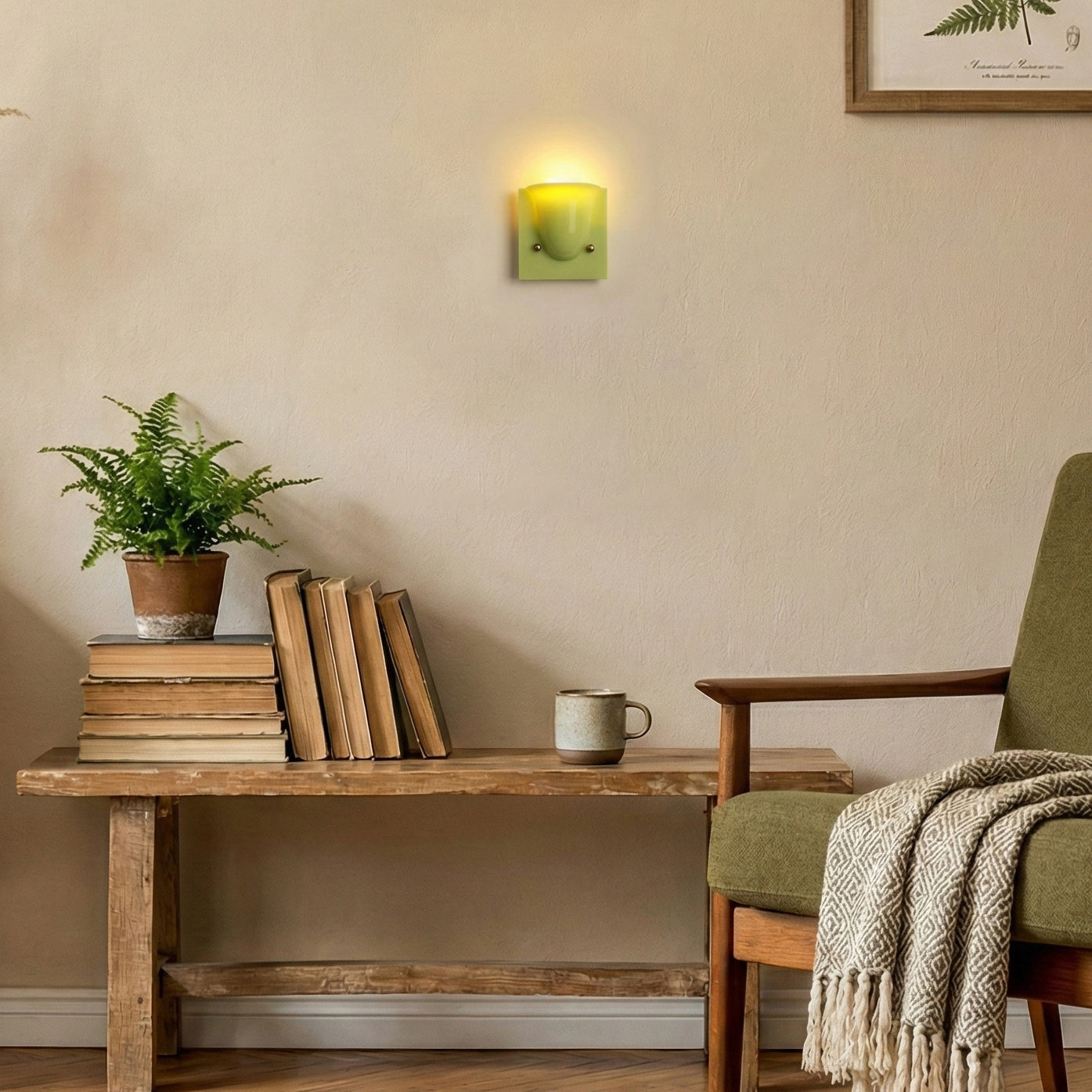Mollo Wandlamp — Organische Hars & IJzer Wandverlichting | Sansoti