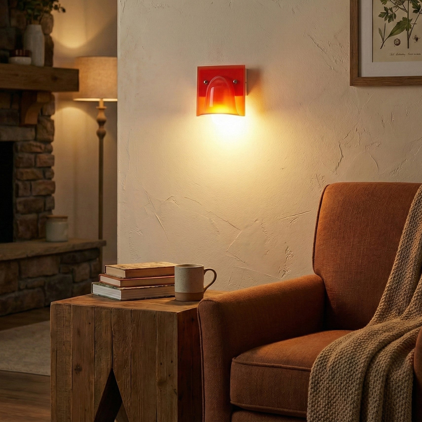 Mollo Wandlamp — Organische Hars & IJzer Wandverlichting | Sansoti