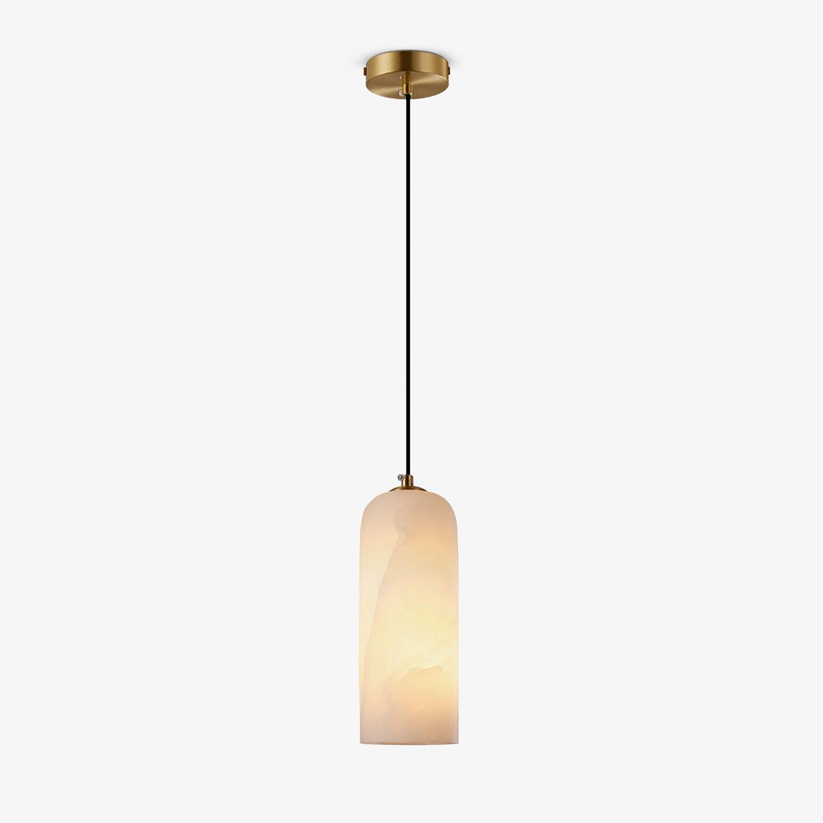 Alabasten Hanglamp met Gevlochten Snoer – Natuursteen Verlichting van Enkel Lichtpunt tot 21-Lichts Cluster – Mid-Century Modern Stijl Eetkamer Hanglamp met E12/E14 Fitting | Sansoti