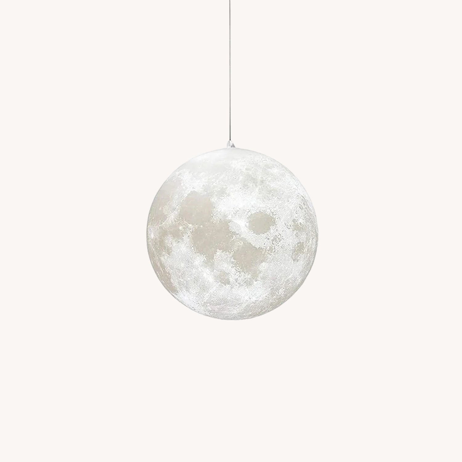 Maan Hanglamp – Realistische Textuur – 8 Maten Beschikbaar – Romantische Maanbol voor Slaapkamer Eetkamer Kinderkamer – Dimbaar Warm Licht – Schuine Plafondadapter Inbegrepen | Sansoti