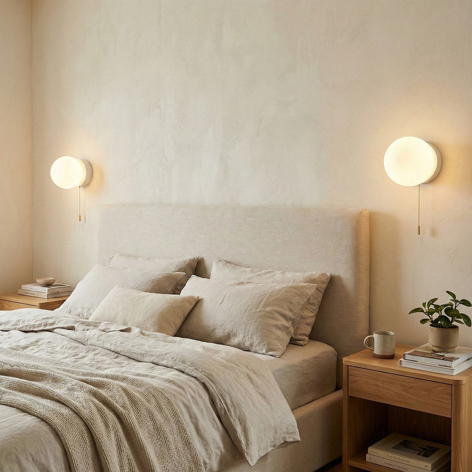 Glazen Wandlamp Scandinavisch Design met Ronde Bolkap Wit Glas G9 Fitting Compact & Modern Sfeervol voor Slaapkamer Hal | Sansoti