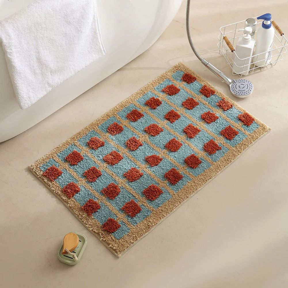 Marokkaanse Badmat Antislip met Sneldrogende Oppervlak – Zachte Badkamermat 40x60cm 50x80cm 60x90cm | Sansoti