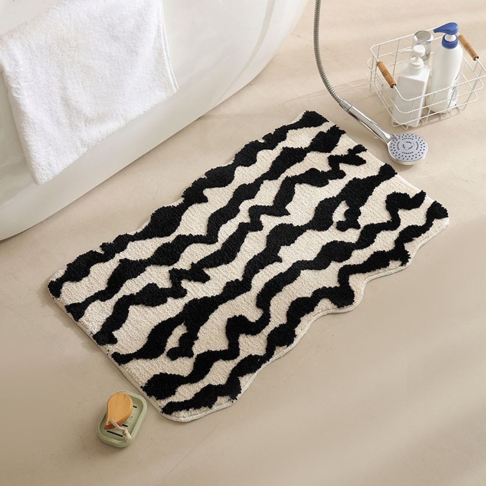 Marokkaanse Badmat Antislip met Sneldrogende Oppervlak – Zachte Badkamermat 40x60cm 50x80cm 60x90cm | Sansoti