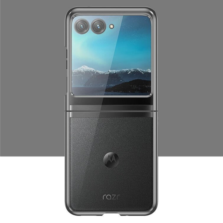 Transparente TPU-Hülle für faltbare Smartphones mit Metallkanten, Scharnierschutz und kratzfestem Schutz | Sansoti