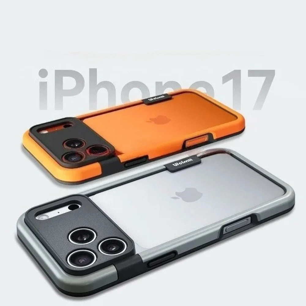 Coque bumper bicolore en silicone pour iPhone avec protection du contour de caméra Antichocs pour iPhone 13-17 | Sansoti