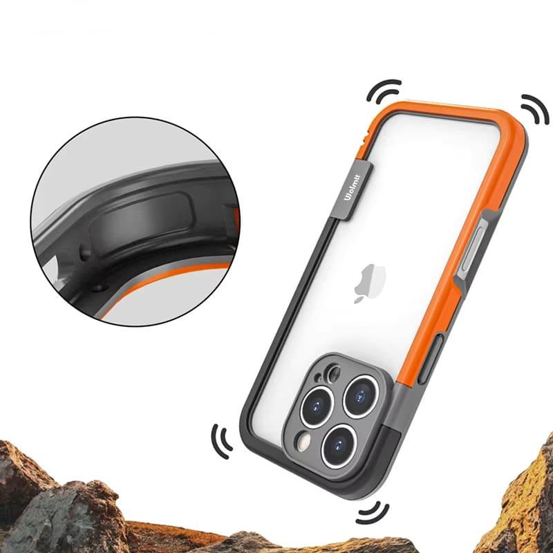 Coque bumper bicolore en silicone pour iPhone avec protection du contour de caméra Antichocs pour iPhone 13-17 | Sansoti