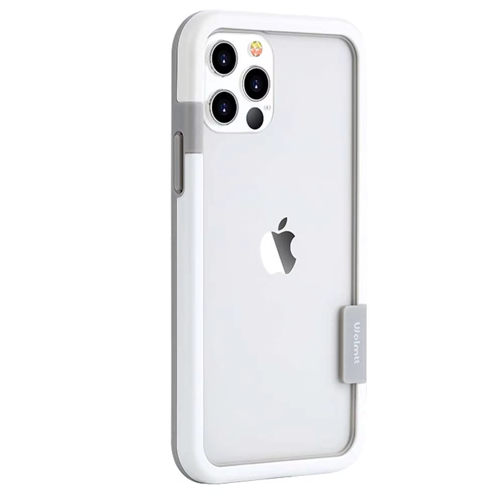 Coque bumper bicolore en silicone pour iPhone avec protection du contour de caméra Antichocs pour iPhone 13-17 | Sansoti