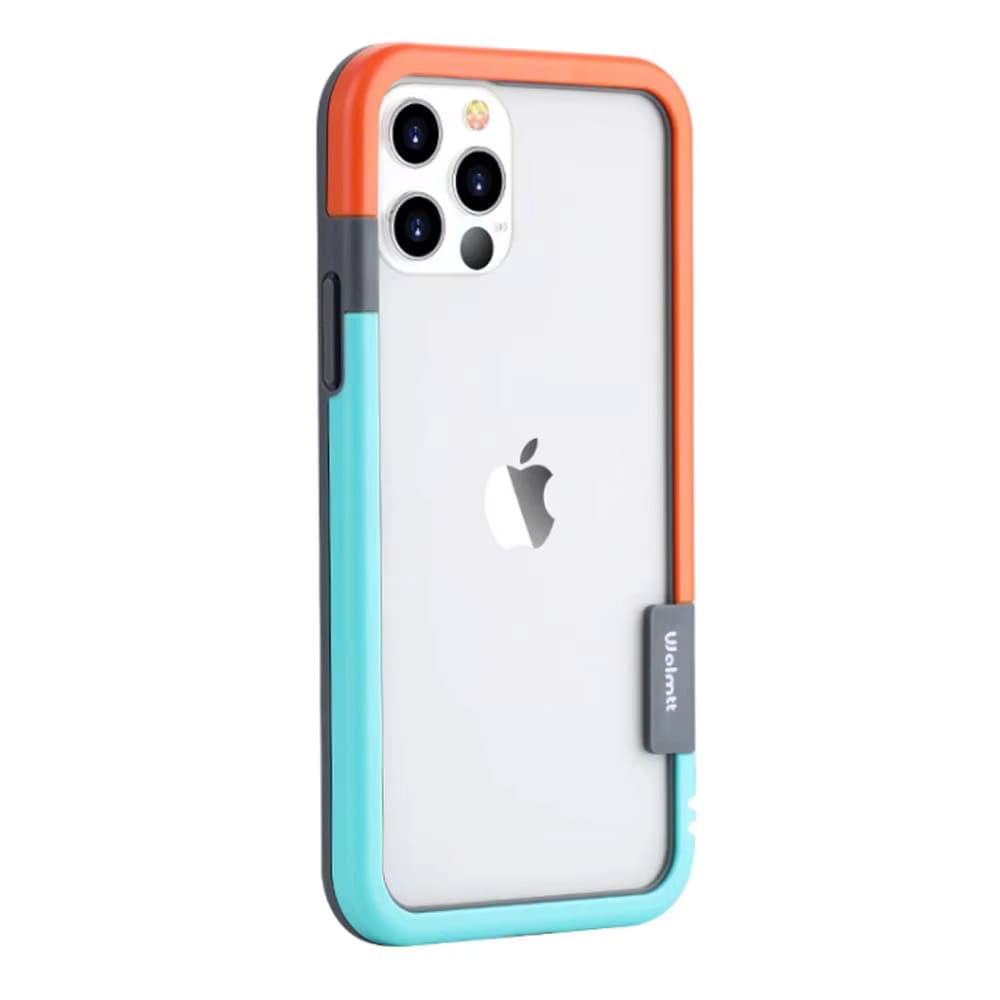 Coque bumper bicolore en silicone pour iPhone avec protection du contour de caméra Antichocs pour iPhone 13-17 | Sansoti