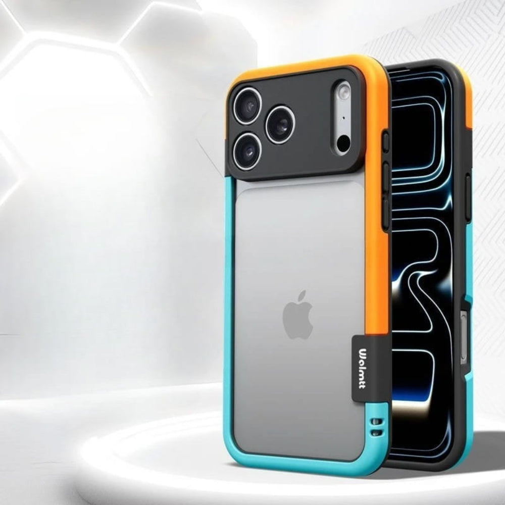 Coque bumper bicolore en silicone pour iPhone avec protection du contour de caméra Antichocs pour iPhone 13-17 | Sansoti