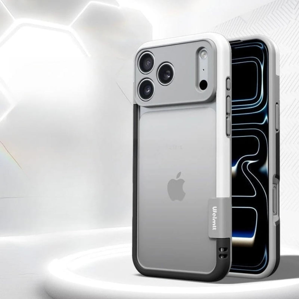 Coque bumper bicolore en silicone pour iPhone avec protection du contour de caméra Antichocs pour iPhone 13-17 | Sansoti