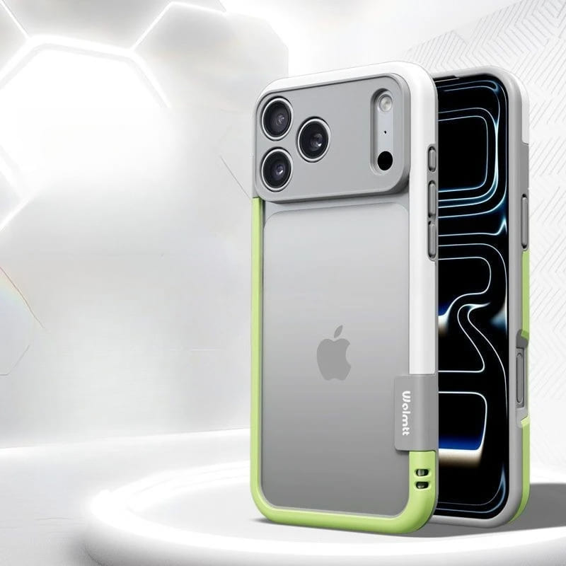 Coque bumper bicolore en silicone pour iPhone avec protection du contour de caméra Antichocs pour iPhone 13-17 | Sansoti