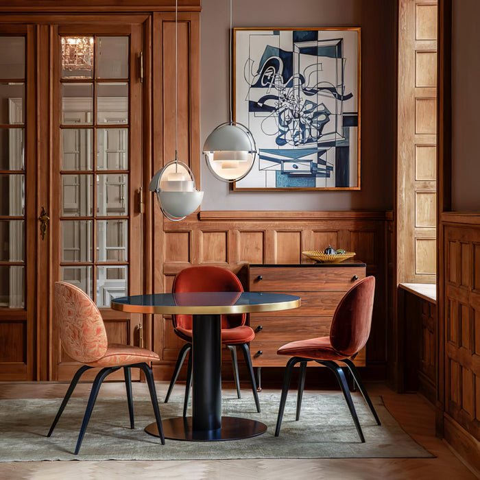 Hanglamp metaal staal E27 zwart messing eettafel woonkamer Scandinavisch design hanglamp draaibare kap modern | Sansoti