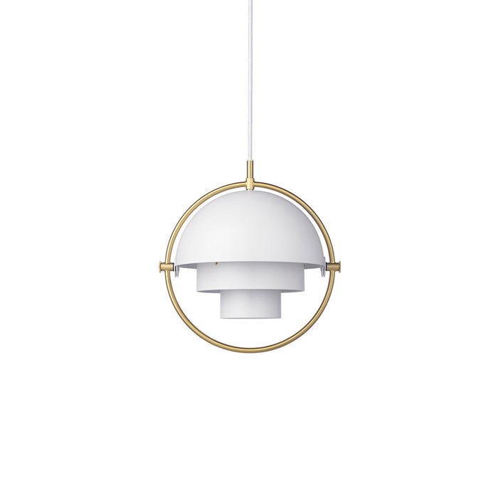 Hanglamp metaal staal E27 zwart messing eettafel woonkamer Scandinavisch design hanglamp draaibare kap modern | Sansoti