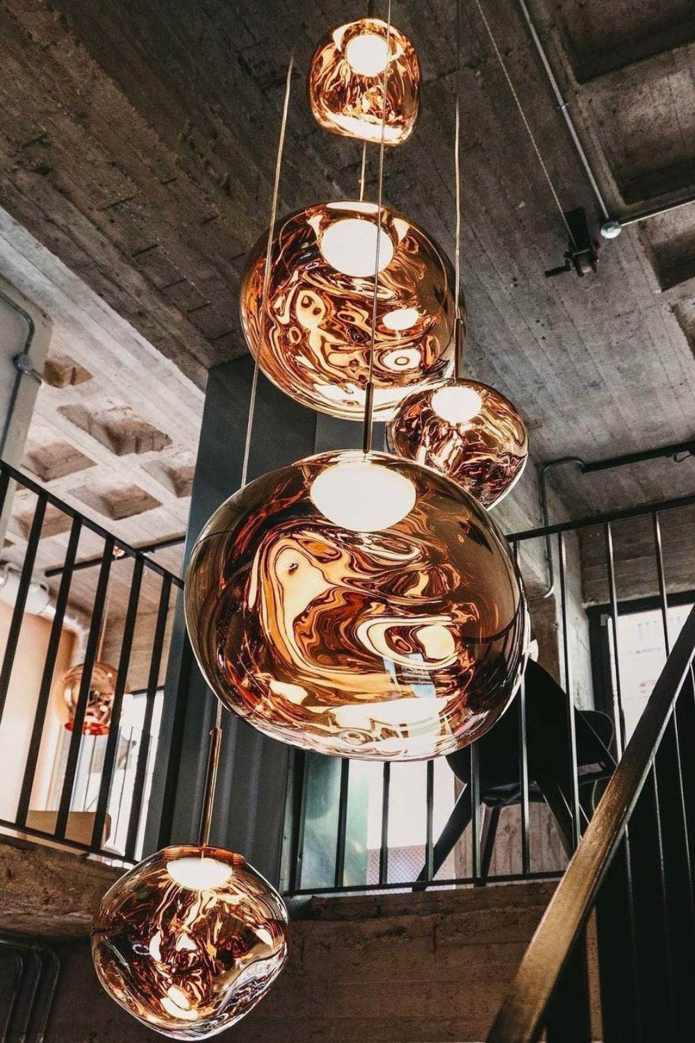 Hanglamp Modern Gesmolten Glas Effect ø18-48 cm Chroom Goud Rosé Goud met Spiegelreflectie voor Eetkamer Woonkamer | Sansoti