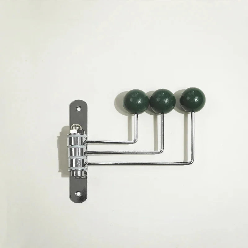 Wandkapstok Metaal Retro 3 of 4 Haken Zwart Wit Groen Rood Hal Slaapkamer | Sansoti