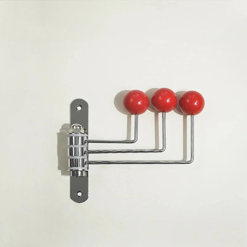 Wandkapstok Metaal Retro 3 of 4 Haken Zwart Wit Groen Rood Hal Slaapkamer | Sansoti