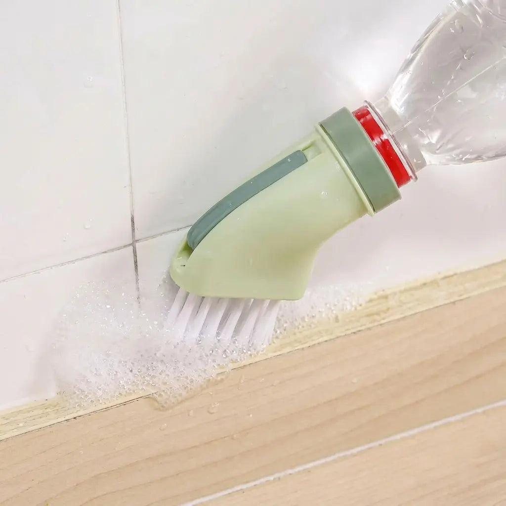 Voegenborstel met Wateraansluiting voor Keuken en Badkamer | Multifunctionele Schoonmaakborstel voor Tegels, Ramen en Douchegoten | Hygiënische Reinigingsborstel met Geïntegreerde Waterdoorvoer | Sansoti