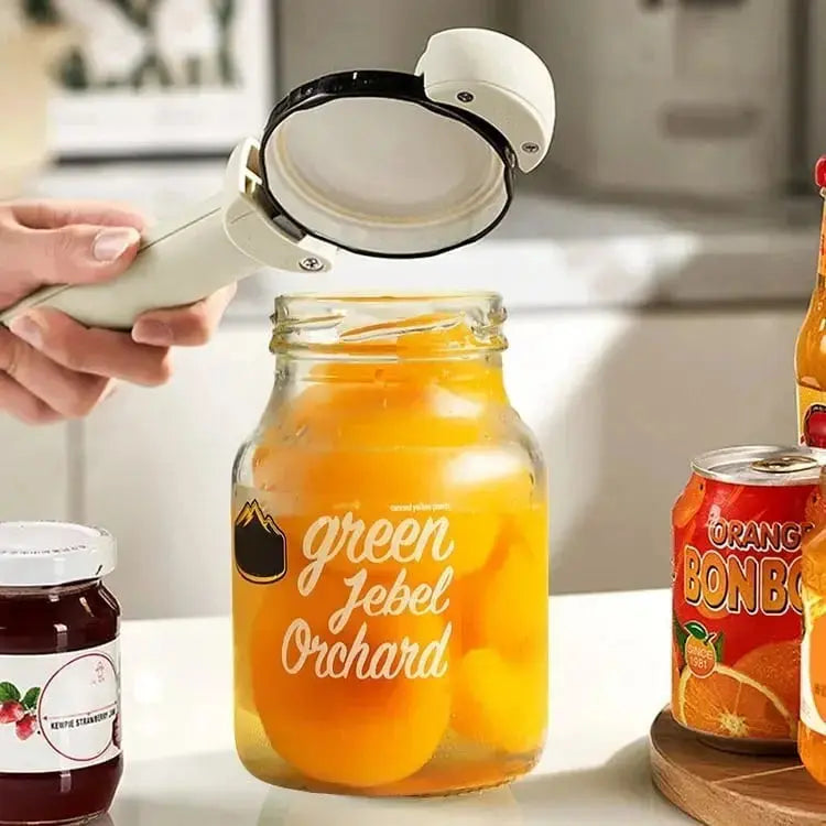 Magnetische Multifunctionele Blikopener met Verstelbare Grip en Ergonomisch Handvat voor Potten en Flessen | Sansoti