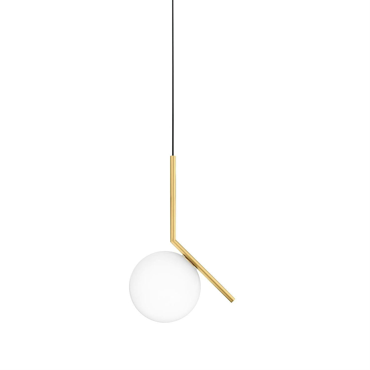 Glazen Hanglamp Messing Ø20cm Dimbaar Modern Design Eettafel Woonkamer Keuken Verlichting Elegant Sfeervol | Sansoti
