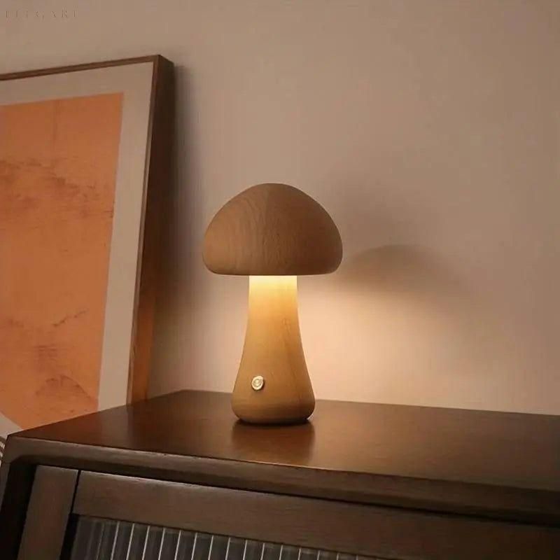 Lampe de table Champignon Dimable USB Rechargeable Blanc Chaud | Restfield