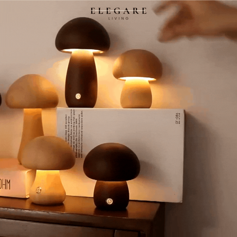 Lampe de table Champignon Dimable USB Rechargeable Blanc Chaud | Restfield