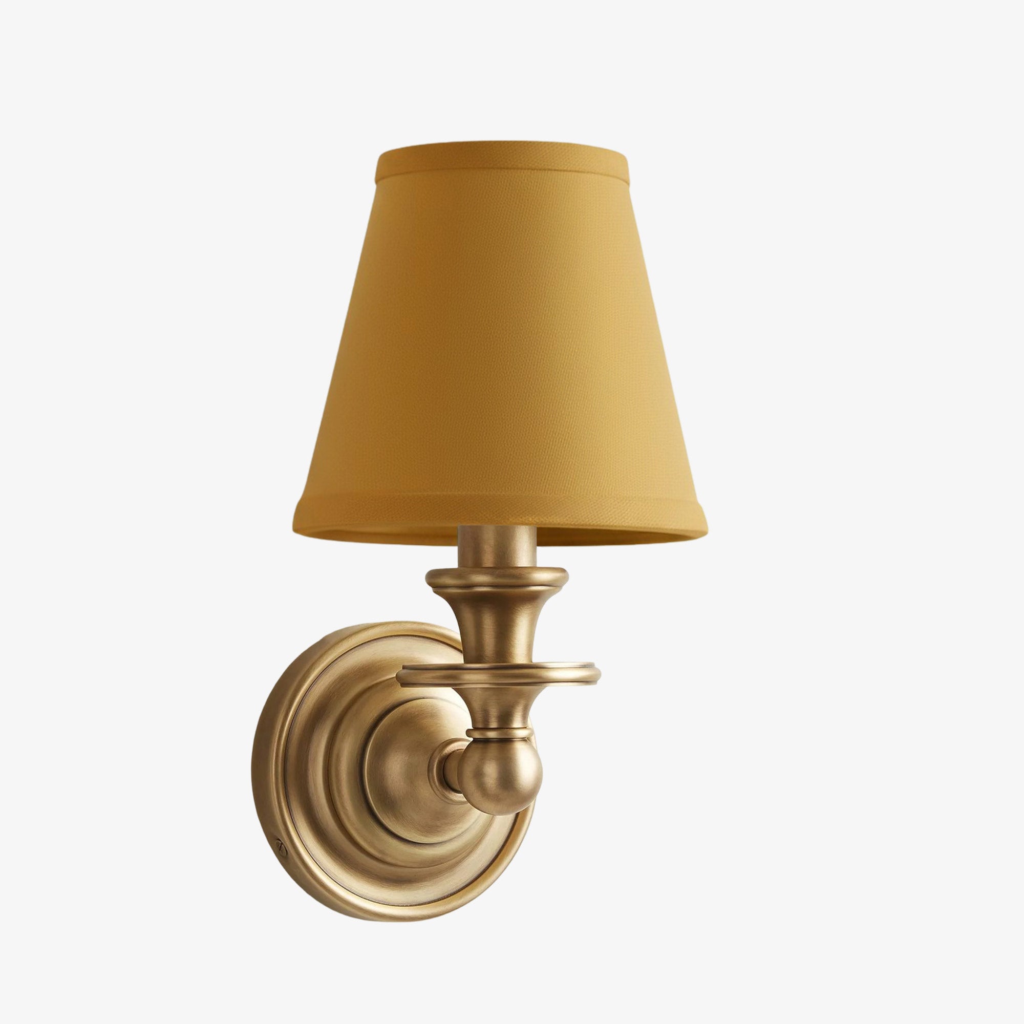 Wandlamp met stoffen kap en zwanenhalsarm – smeedijzeren armatuur met verstelbare leeslamp | Sansoti