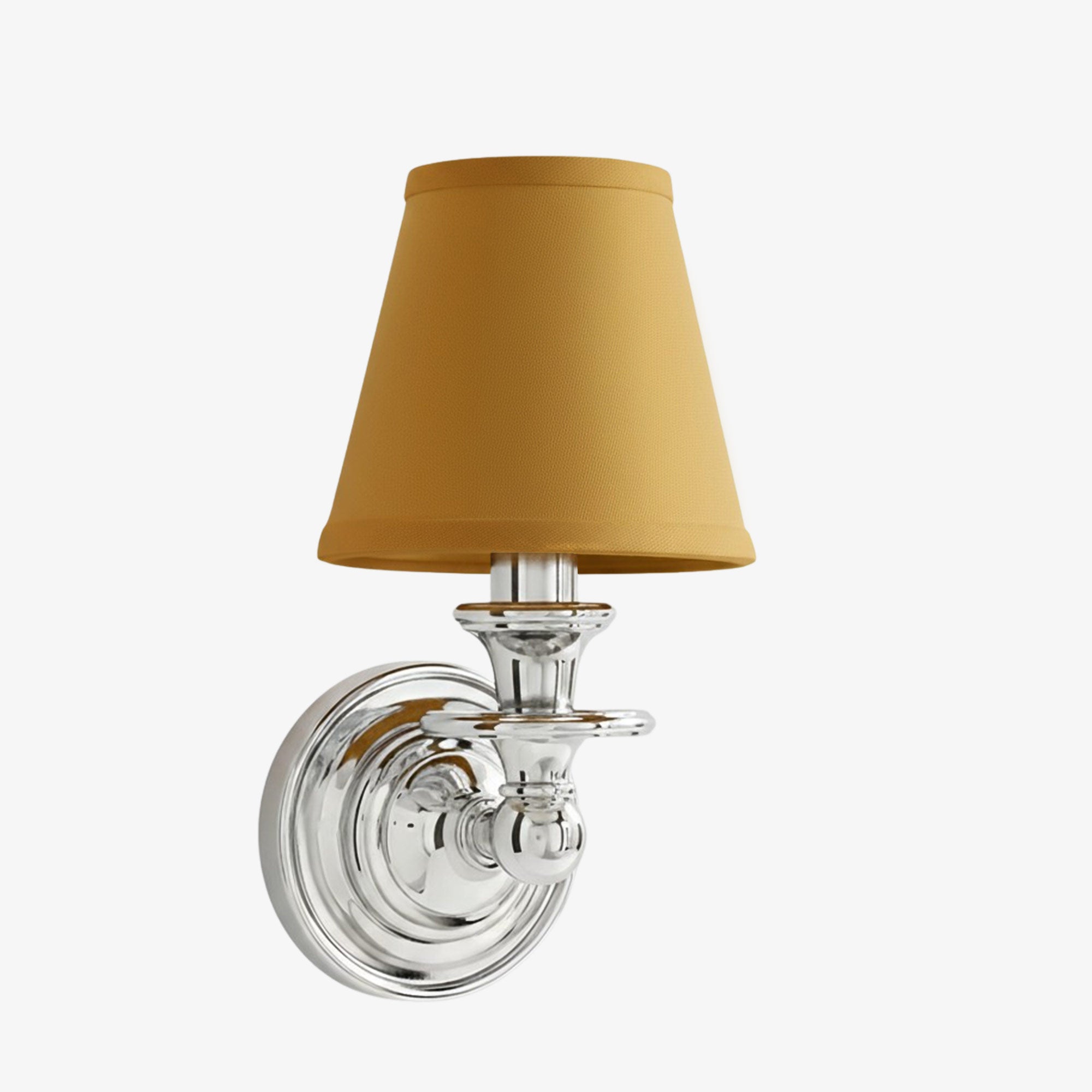 Wandlamp met stoffen kap en zwanenhalsarm – smeedijzeren armatuur met verstelbare leeslamp | Sansoti