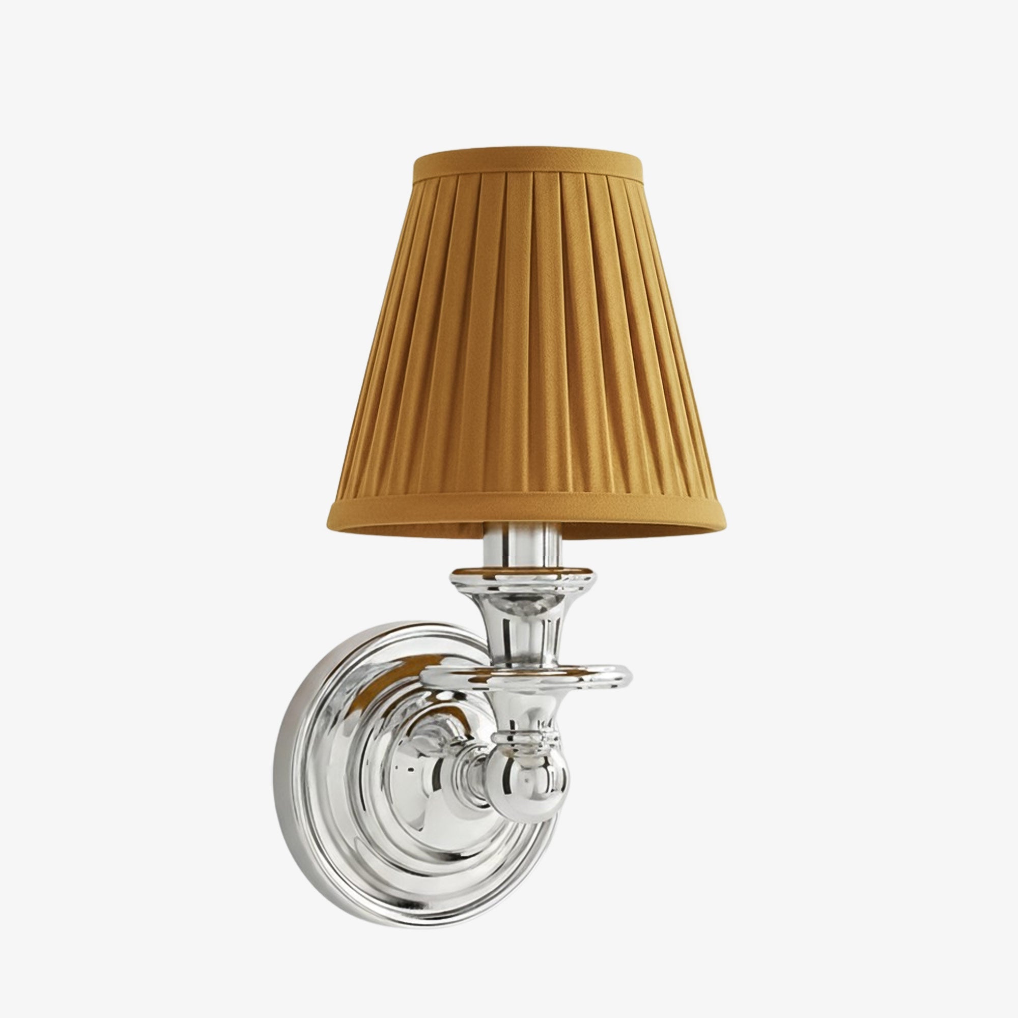 Wandlamp met stoffen kap en zwanenhalsarm – smeedijzeren armatuur met verstelbare leeslamp | Sansoti