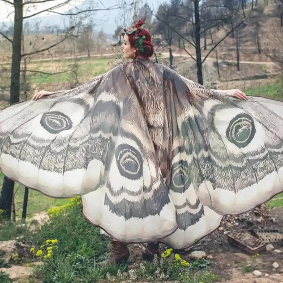 Nachtvlinder Cape Grey Moth – Elegante Vleugelomhang voor Creatieve Momenten | Sansoti