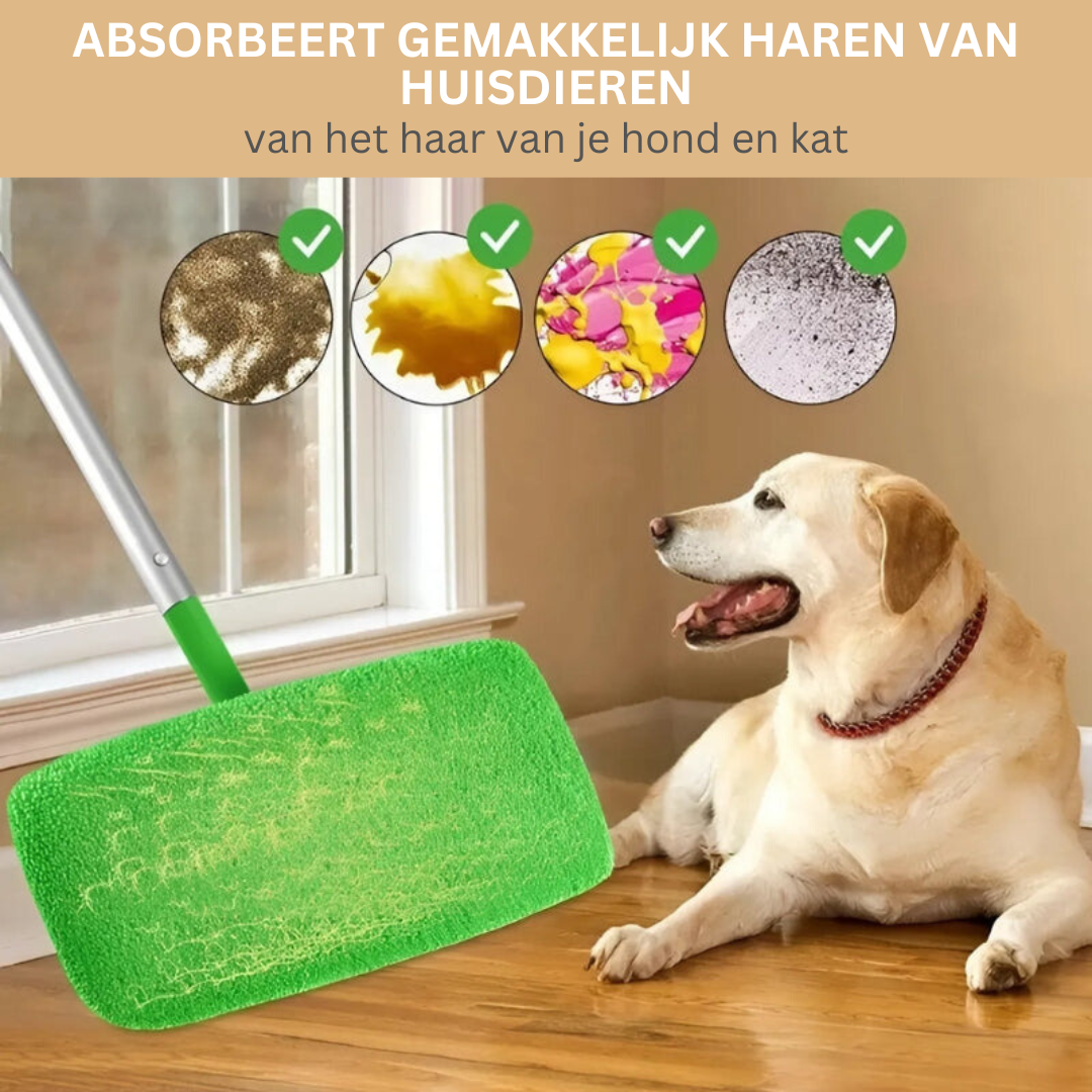 Herbruikbare Microvezel Dweilpads – Milieuvriendelijk & Wasbaar – Past op Alle 10 inch Moppen – Duurzaam Schoonmaakmateriaal | Sansoti